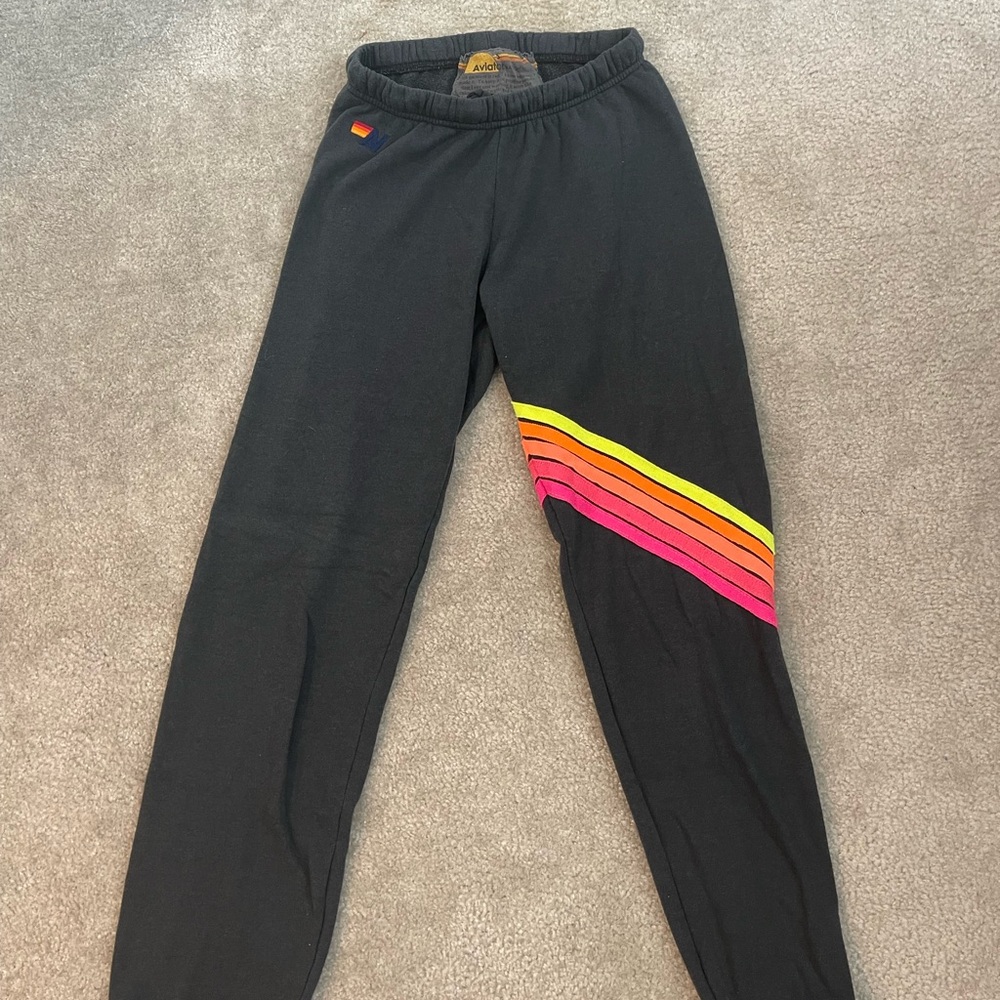 Women’s Aviator Nation Sweats with Colorful Stripes